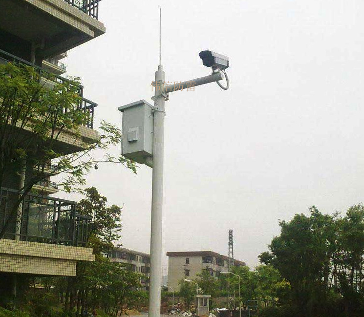 镀锌监控避雷针安装现场2