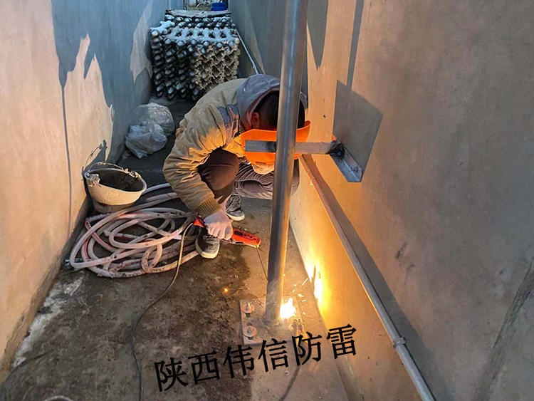 陕西嘉禾药业防雷接地项目现场4