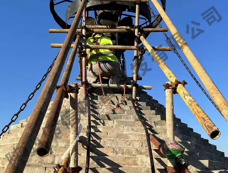 陕西彬州市开元寺塔4欧姆防雷接地施工项目